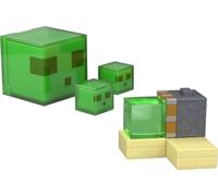 Mattel Minecraft Redstone - Trappola adesiva a pistone con action figure, accessori e meccanismo di movimento