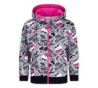 Mattel Monster High Felpa con Cappuccio e Zip per Bambine, 9-10 Anni: 140cm, Grigio
