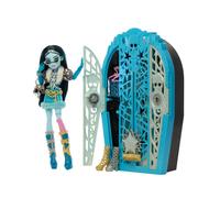 Monster High Segreti da Brivido - Frankie Stein I Misteri di Hauntlywood, bambola con abiti, guardaroba e 19 accessori glamour a sorpresa inclusi, giocattolo per bambini, 4+ anni, JBG81