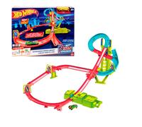 Mattel Neon Speeders Full Speed Track Hot Wheels Rosa Bambini