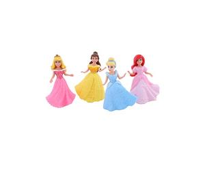 Mattel - Pack 4 Mini princesses Disney et accessoires