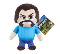 Personaggi di peluche di Minecraft, bambole morbide da collezione da 20,3 cm, ispirate al videogioco Steve Jack, nero