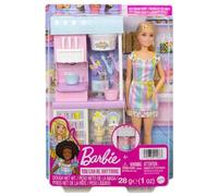 Mattel Barbie Playset Gelateria con Macchina per Gelato - 2 Tipi di Pasta Modell