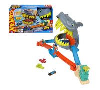 Mattel Playset Shark Chomp Beach HOT WHEELS CITY JHL96