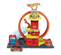Mattel Playset Super Loop Fire Station HOT WHEELS CITY HKX41