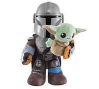 Mattel-HPC19 Star Wars Clan of Two: Mandalorian & Grogu Feature Plush, Colore, 0194735155286