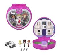 Polly Pocket x Clueless - Cofanetto da collezione, set con 3 micro bambole Cher, Dionne e Tai e 5 accessori a tema, macchinina inclusa, giocattolo per bambini, 4+ anni, JCC21