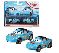 Mattel Selezione Doppio Pack | Disney Cars | Modelli Veicoli | Die Cast 1:55, Cars Doppelpacks:Dinoco Mia & Tia
