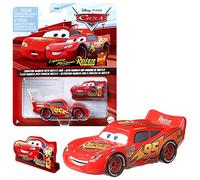 Mattel Selezione Veicoli Racing Style, Disney Cars, Cast 1:55 Veicoli Auto, DXV29N Cars 3 Single:Lightning McQueen Rust-Eze Sign (CDXV59)