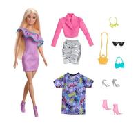 Mattel Set bambola con 3 outfit completi BARBIE HYT61