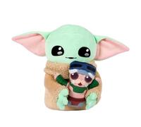Mattel Star Wars - Grogu e il piccolo di Anzellan, morbido peluche di 25 cm che