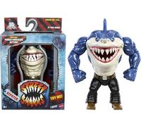 Mattel Street Sharks Action Figure con movimento morso e pugno, Ripster giocattolo da collezione ispirato alla TV degli anni '90 Half-Man Half-Shark Hero, 15,2 cm