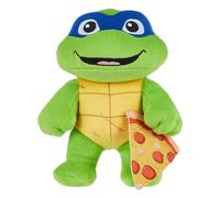 Mattel Tartaruga Ninja 20 cm - Turtle Tot Leonardo, giocattolo morbido d'azione dai 3 anni in su