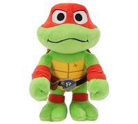 Mattel Tartarughe Ninja: Caos Mutante - Raffaello, morbido peluce alto 20+ cm con maschera rossa, look ispirato a Ralf Combattente Ribelle del film, giocattolo per bambini, 3+ anni, HRC79