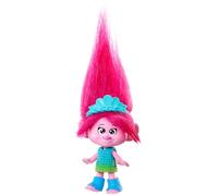 Mattel Trolls 3 - Tutti Insieme - Regina Poppy, bambolina dai morbidi capelli con abito rimovibile e accessori a sorpresa, look ispirato al film, giocattolo per bambini, 3+ anni, HNF06