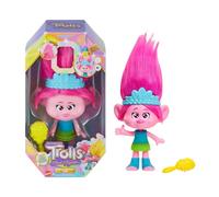Mattel Trolls - Poppy Arcobaleno Musicale Bambola CAPELLI ARCOBALENO - Altezza 30cm - HTP28 Hairtunes