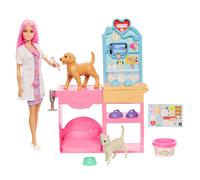 Mattel UK Barbie Fast Cast Pet Vet Clinic NUOVO