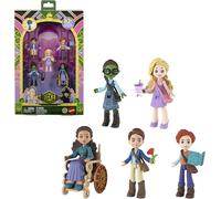Mattel Universal Pictures - Confezione multipla di 5 bambole "Wicked Students of Shiz" con aspetto caratteristico e 9 accessori per narrazione, ispirate al film