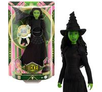 Mattel Universal Wicked - Elphaba Cantante, bambola snodata con look ispirato al film, outfit rimovibile e accessori inclusi, canta "Defying Gravity", giocattolo per bambini, 4+ anni, JLG48