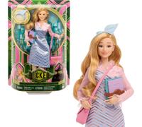 Mattel Universal Wicked Glinda bambola alla moda e accessori con capelli biondi in stile e look uniforme scolastica rimovibile