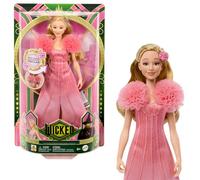 Mattel Wicked Singing Glinda Fashion Doll & Accessori, Posable con look ispirato