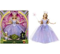 Mattel Universal Wicked: Parte 2 - Glinda, bambola deluxe con abito rimovibile e look ispirato al film, 3 accessori inclusi, giocattolo per bambini, 6+ anni, JFM13