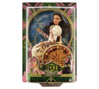 Mattel Wicked Nessarose con capelli castani ricci e sedia a rotelle, outfit da b