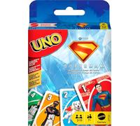 Mattel Games UNO Superman - Gioco di carte per bambini, adulti e notti in famiglia, feste, viaggi e campeggio, collezione di giocattoli ispirati al film