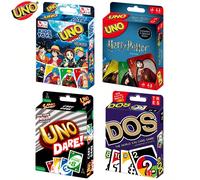 Mattel UNO WILD, versione classica in inglese, DOS, nuove carte del gioco degli Avengers, perfetto per persone, serate in famiglia, feste, viaggi - include carte accessibili ai daltonici, gioco unico