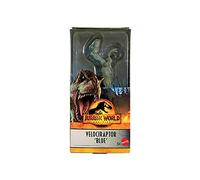 Mattel Velociraptor - Statuetta di dinosauro, 15,2 cm, colore: Blu