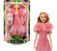 Mattel Wicked Singing Glinda Fashion Doll & Accessori, Posable con look ispirato