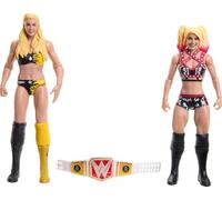 Mattel WWE Charlotte Flair vs Alexa Bliss Championship Showdown Action Figure 2-Pack con RAW Women's Championship, 15,2 cm