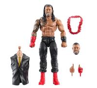 Mattel WWE Elite Collection - Roman Reigns SummerSlam, set premium Live Event con action figure e accessori, pezzi per costruire William Regal inclusi, giocattolo per bambini, 8+ anni, JCJ55