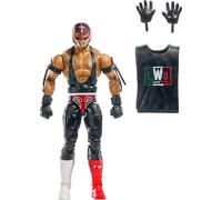 Mattel WWE Elite Collection - Set di action figure e accessori, Rey Mysterio, 15,2 cm, da collezione, con mani intercambiabili, anello e 25 punti di articolazione