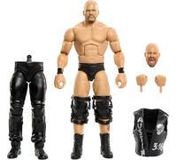 Mattel WWE Elite Collection - Stone Cold Steve Austin Premium Live Event, action figure e accessori SummerSlam inclusi, pezzi per costruire Jesse "The Body" Ventura, 8+ anni, JHX79