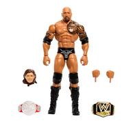 Mattel WWE Elite Wrestlemania - The Rock, action figure snodata e da collezione, con mani intercambiabili, accessori e pezzi Crea-un-personaggio Nicholas, giocattolo per bambini, 8+ anni, HVJ08