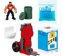 Mattel WWE Knuckle Crunchers Backstage Brawl Playset with, 5 Accessories Includi