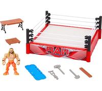 Mattel WWE Knuckle Crunchers - Rebound Ring, set con action figure di Seth Rolling snodata e con suoni, ring Flex Mat e 7 accessori inclusi, giocattolo per bambini, 6+ anni, JFK77