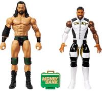 Mattel WWE Main Event Showdown Action Figure 2-Pack con Accessori, Serie #23 Jey USO vs Drew McIntyre Set da collezione, 15,2 cm
