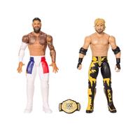 Mattel WWE Main Event - Jey Uso vs Logan Paul Series #27, set Showdown da collezione con 2 personaggi alti 15,2 cm e snodati, accessori a tema WWE inclusi, JHJ63