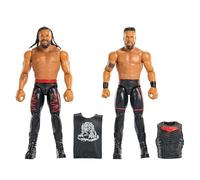 Mattel WWE Main Event Showdown confezione da 2 Action Figure con accessorio, Series #24 Tama Tonga & Jacob Fatu, set da collezione da circa 15 cm, JHJ56
