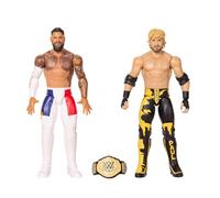 Mattel WWE Main Event - Jey Uso vs Logan Paul Series #27, set Showdown da collezione con 2 personaggi alti 15,2 cm e snodati, accessori a tema WWE inclusi, JHJ63