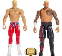 Mattel WWE Main Event Showdown confezione da 2 action figure con accessorio, Series #24 Cody Rhodes vs Solo Sikoa, set da collezione da 15,2 cm, 15 cm, JHJ54