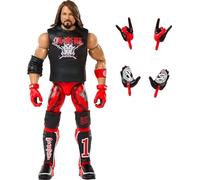 Mattel WWE - Personaggio Elite AJ Styles, action figure da collezione alta 15+ cm con tecnologia TrueFX, 25 punti d'articolazione e accessori intercambiabili, giocattolo per bambini, 8+ anni, HKP03
