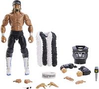 Mattel WWE - Personaggio Elite Hollywood Hulk Hogan, action figure Wrestlemania alta 15+ cm con 25 punti di articolazione e accessori, tecnologia TrueFX, giocattolo per bambini, 8+ anni, HKP12