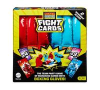 Mattel WWE - Rock 'Em Sock 'Em Robots Fight Cards, gioco di squadra per serate di festa e con amici, due guanti da pugilato inclusi, giocattolo per bambini, 8+ anni, HTW64