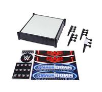 Mattel WWE - Superstar Ring, playset ring da 35+ cm con tappettino a molla, 4 ad