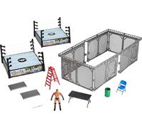 Mattel WWE Survivor War Games - Set da gioco con action figure, 2 anelli, gabbia e 5 accessori, include Randy Orton da 15,2 cm da collezione