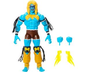 Mattel WWE The Ultimate Warrior As Blanka Player 2 Attire x Street Fighter Cross Over Elite Action Figure Series 3 Wrestling 6" Toy Collectible Mashup Set JML26
