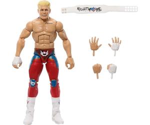 Mattel WWE Top Picks Elite Action Figure & Accessories Set, The American Nightmare Cody Rhodes 6 pollici da collezione con mani intercambiabili, ingranaggio ad anello, HTX74